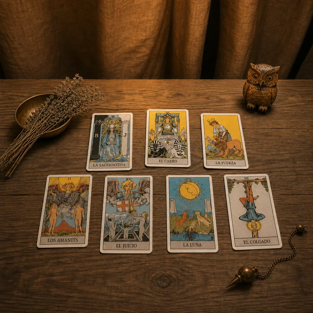 Tirada de cartas en una consulta de tarot particular fiable